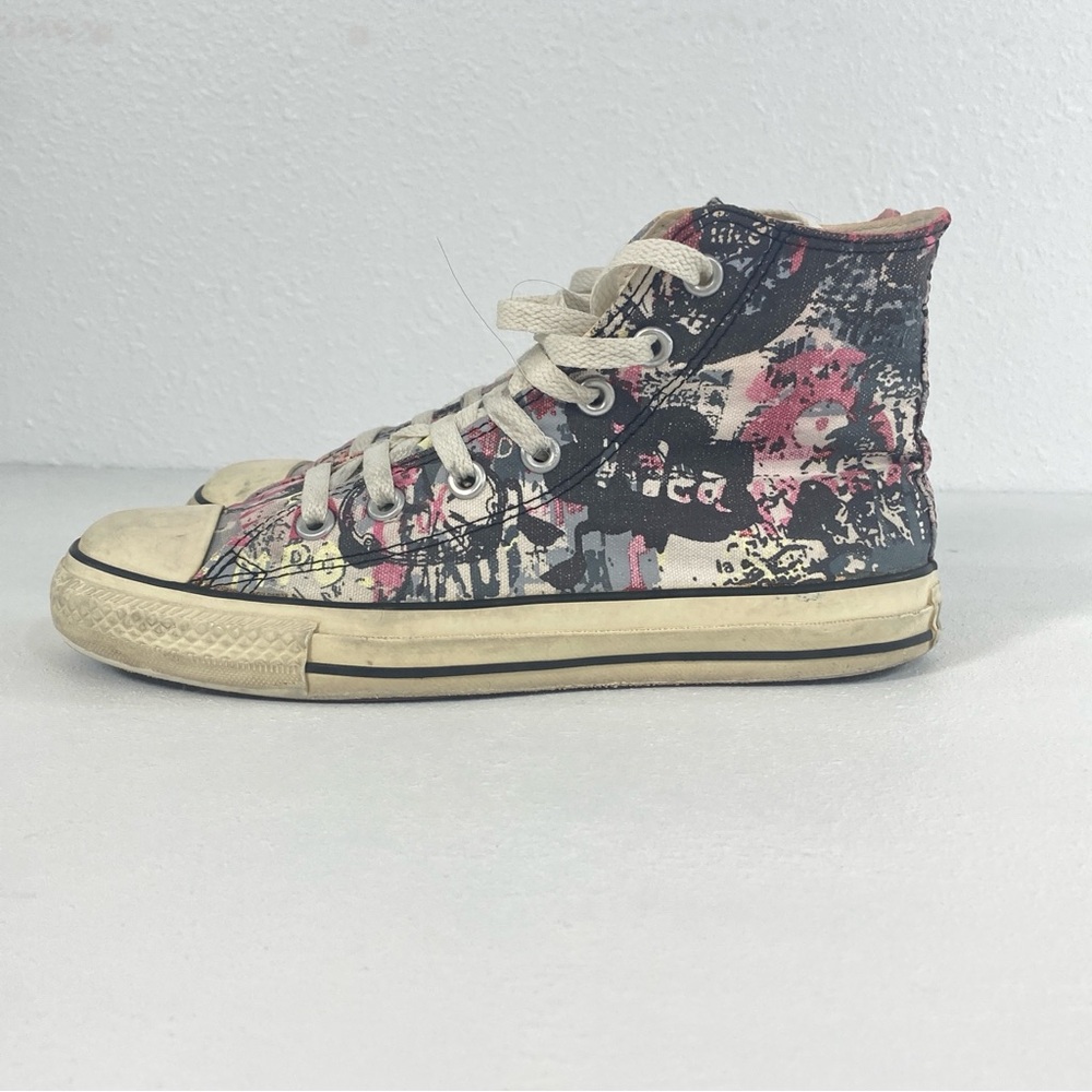 Vintage Converse Size 6 Custom Graffiti Chuck Taylor All Star High Top, Artisan - Picture 7 of 16